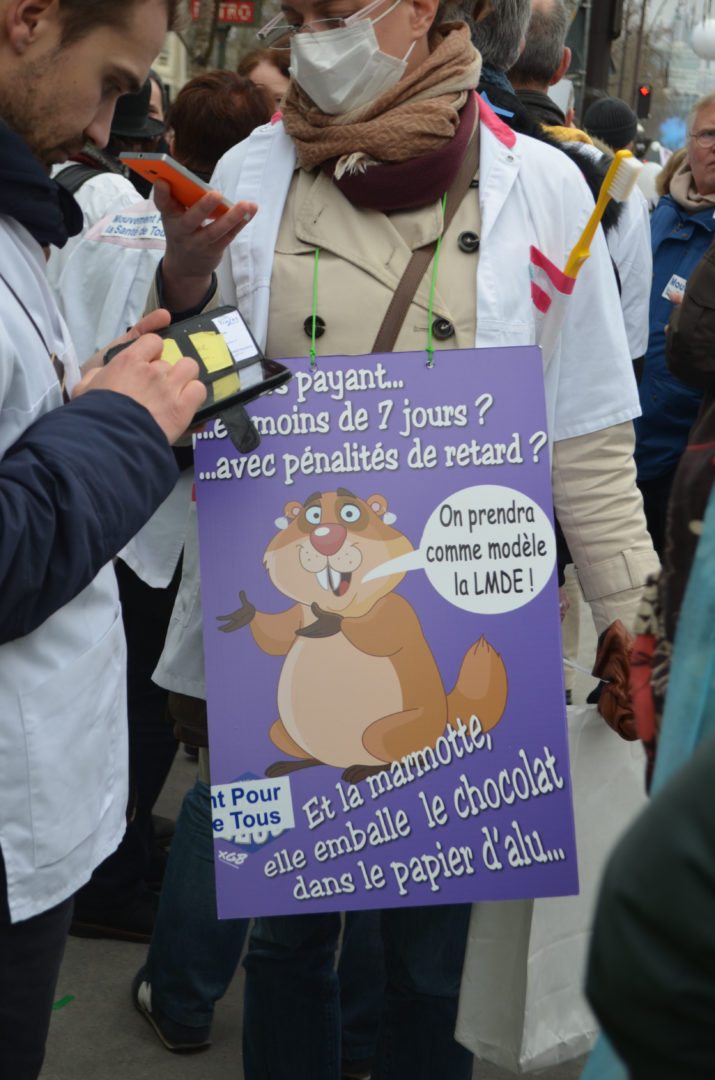 Manifestation medecins 15 mars 2015