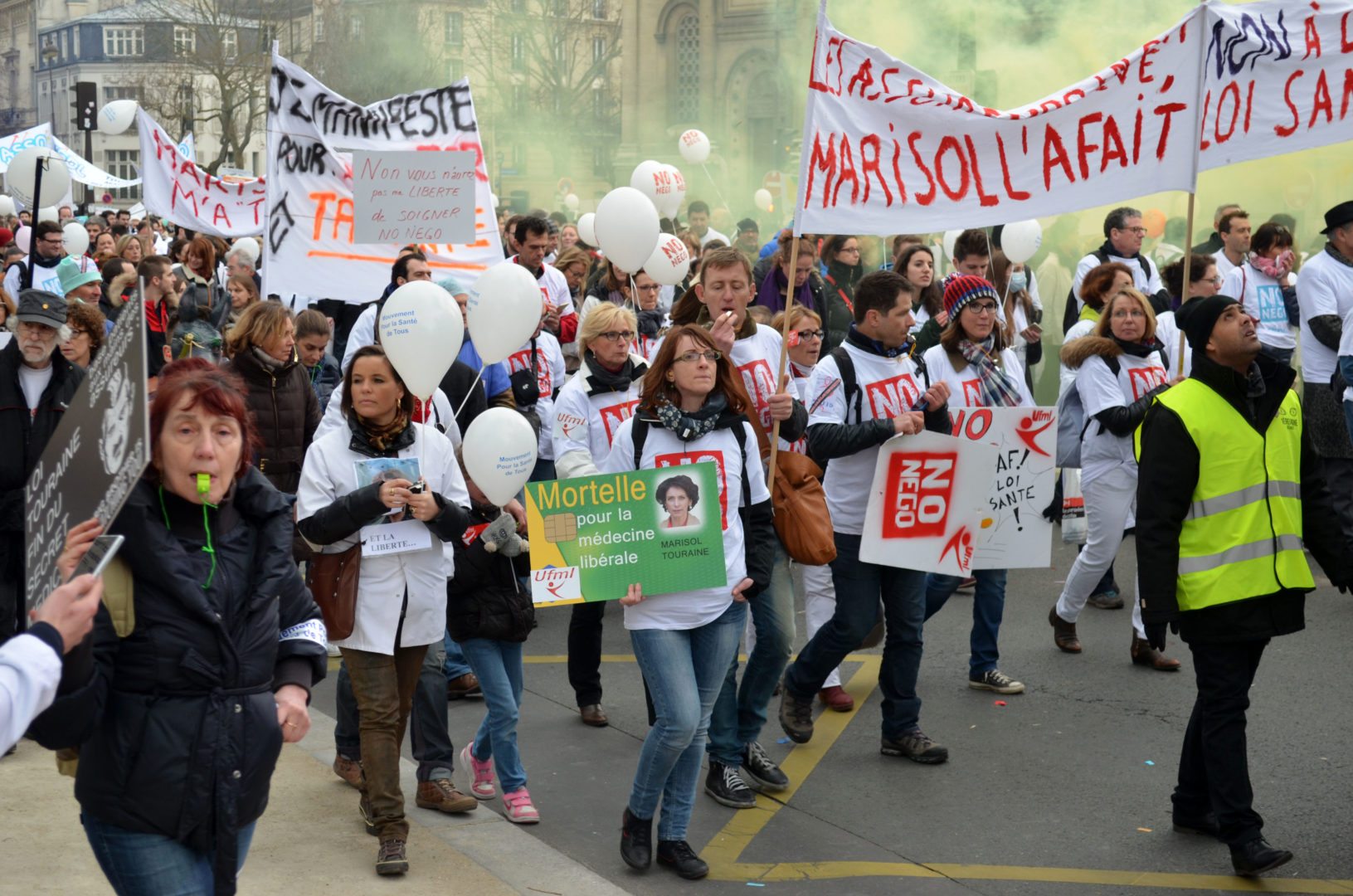 Photo manifestation medecins 15 mars 2015