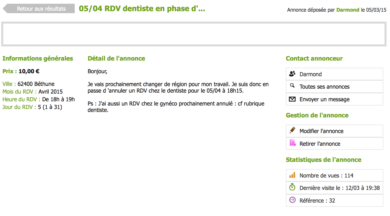 Rdv dentiste yamaplace.fr