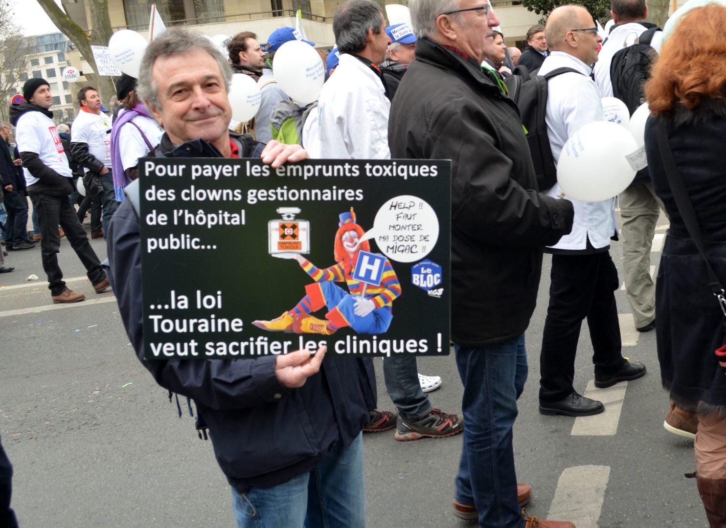 emprunts toxiques hopitaux manif