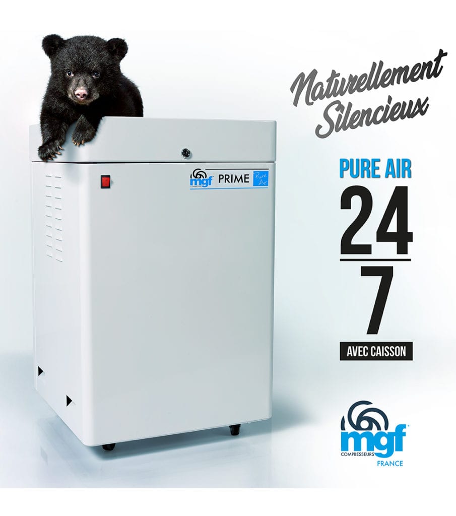 Compresseur dentaire PURE AIR 24/7 MINI BOX PRIME M - MGF France