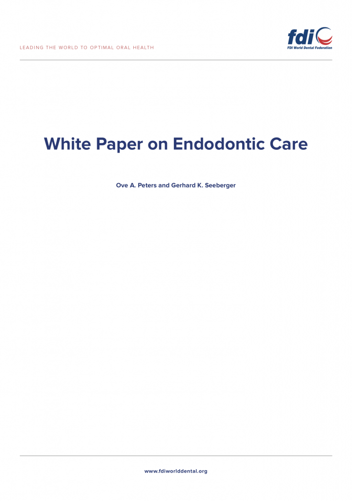Livre blanc endodontie FDI